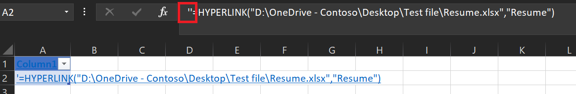 How to hyperlink from a Query based on an Excel table - Microsoft Q&A