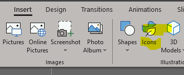 Insert icons option missing in PowerPoint - Microsoft Q&A