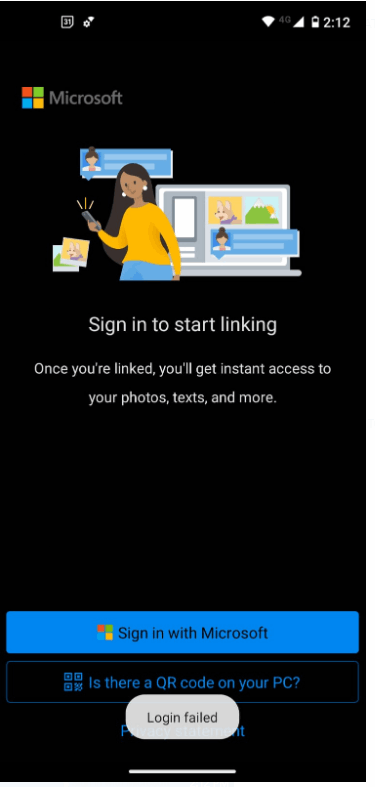 Can't sign in on Your Phone Companion App - Microsoft Q&A