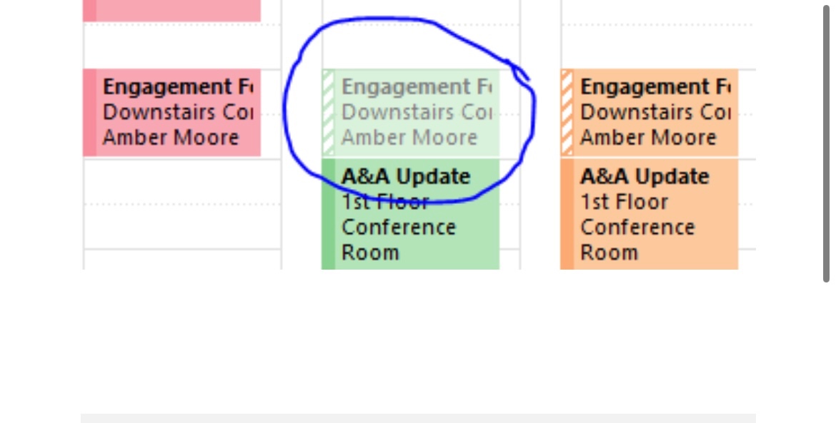 Office 365 I manage my managers calendar invites and they are showing ...