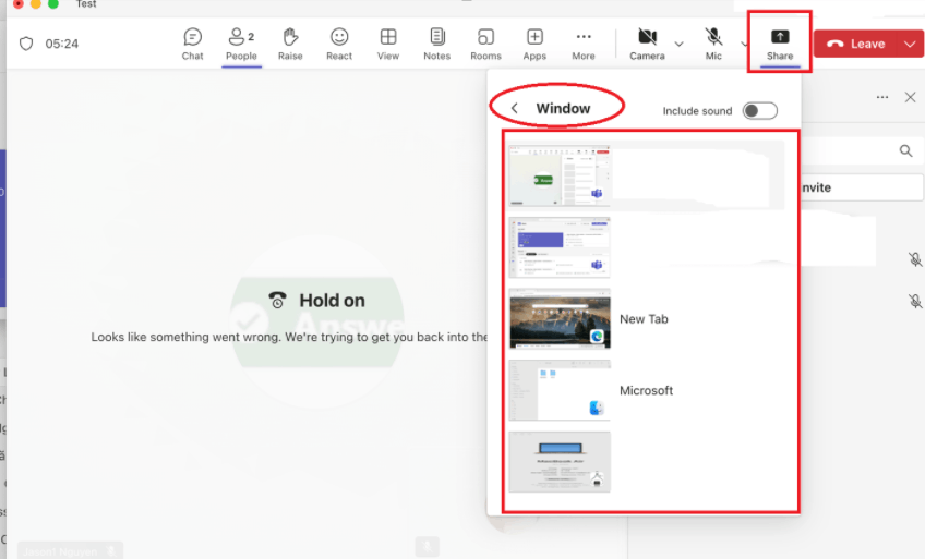 fail to share screen - Microsoft Q&A
