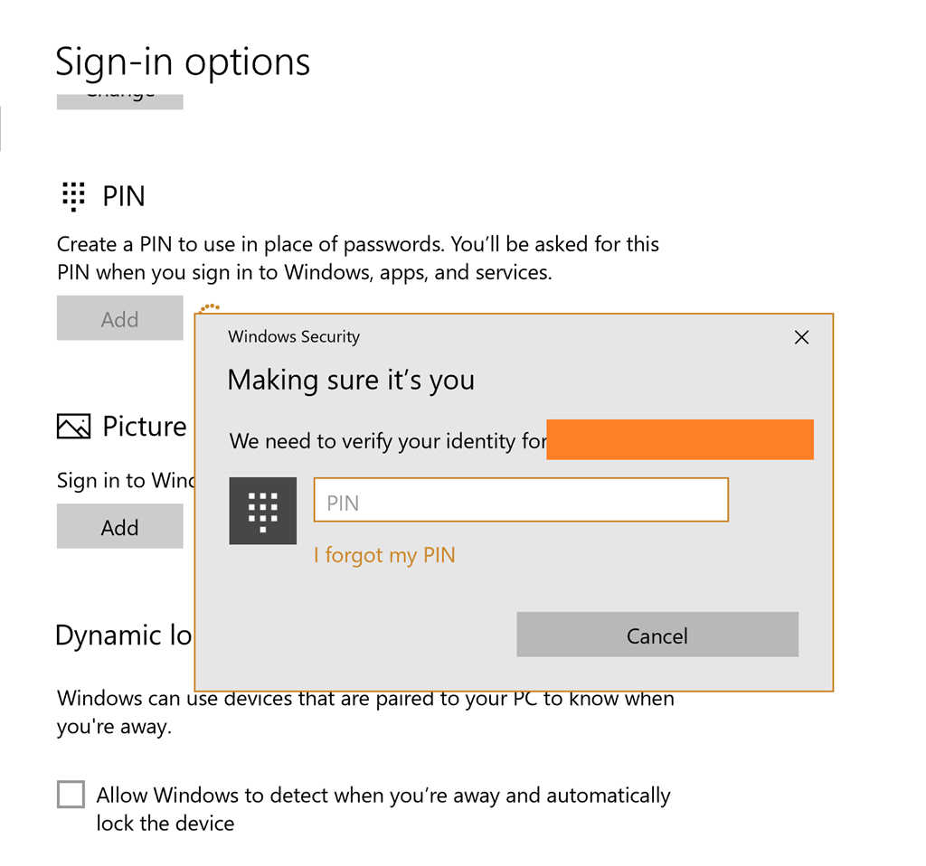 I have a PIN set up but I suddenly can't sign in with it - Microsoft Q&A