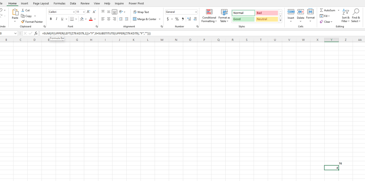 Formula for reading numbers after a letter only works with capital ...