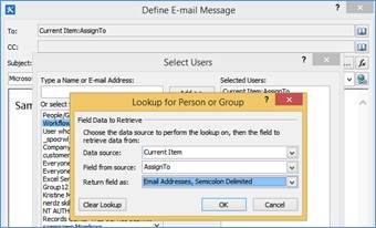 Auto Email setting on a Sharepoint Form - Microsoft Q&A