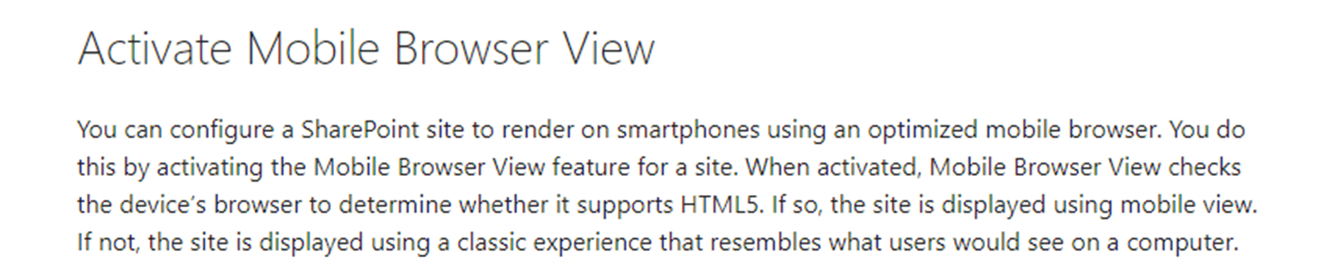 Sharepoint Modern Mobile Default View Not Working - Microsoft Q&A