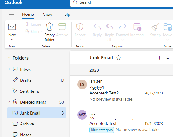 Junk email showing entire URL - Microsoft Q&A
