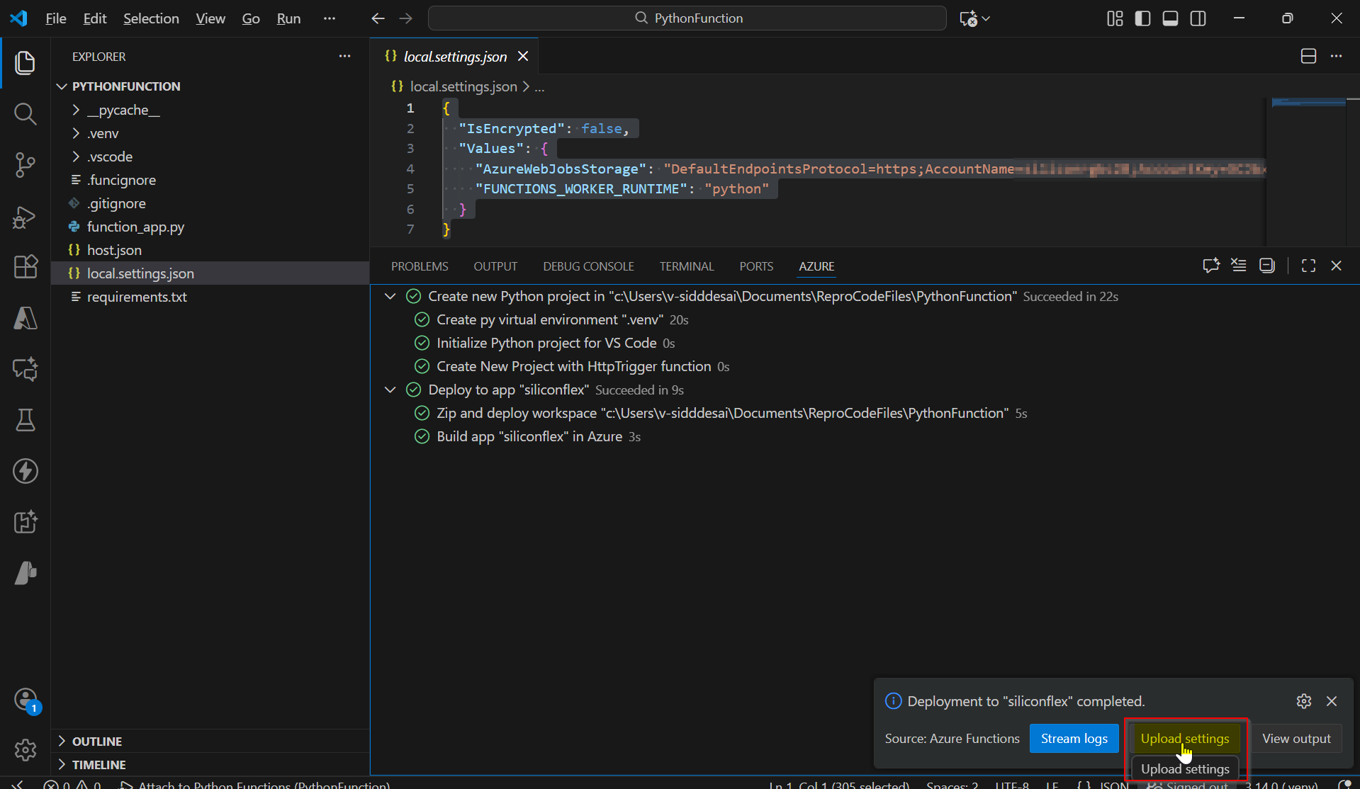 I have deployed function app, but I am unable to see them in the portal ...