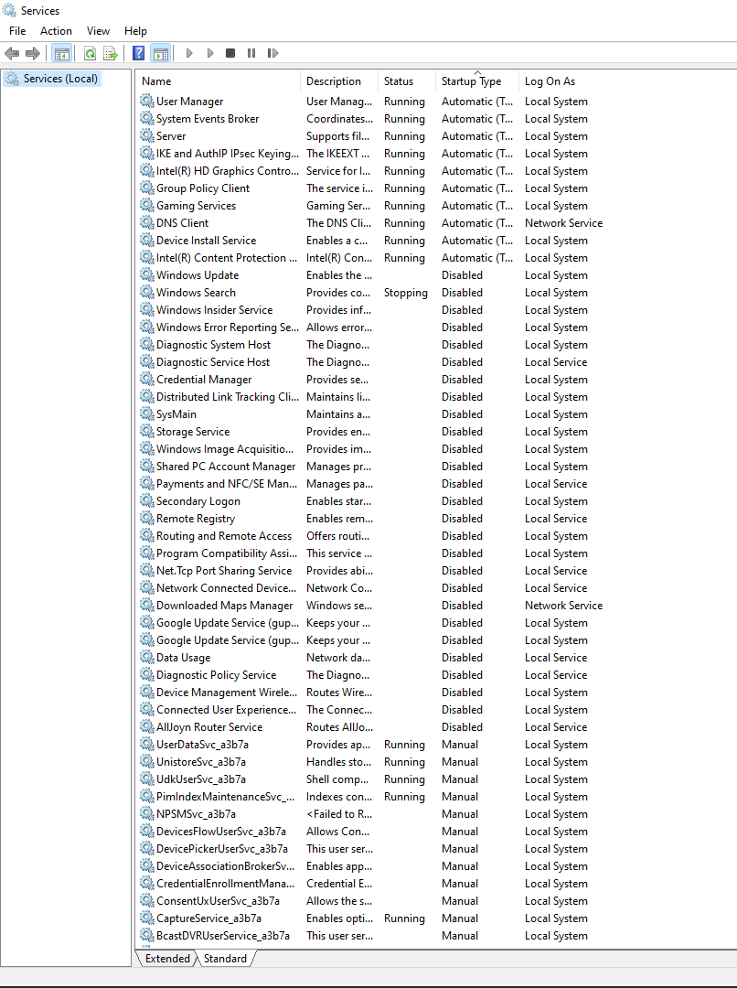 Windows 11 disabled services automatically after startup. - Microsoft Q&A