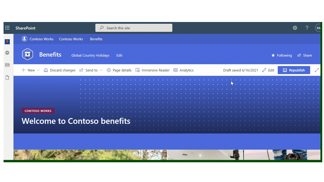 How to center entire content of a Sharepoint-Site? - Microsoft Q&A