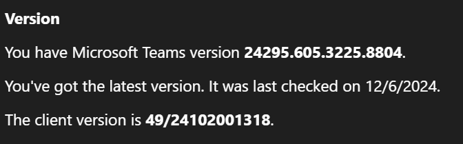 Update of Teams Removed Chat Sections - Microsoft Q&A