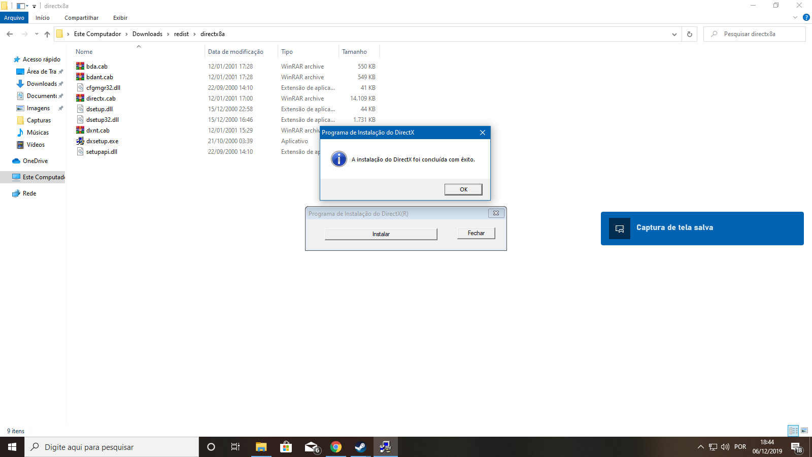 Instalar Directx 8 no Windows 10. - Microsoft Q&A