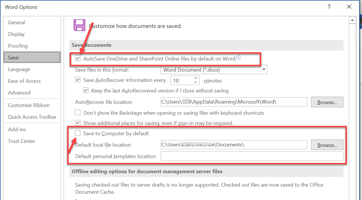 Accessing Word Docs without using One Drive - Microsoft Q&A