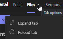 Microsoft Teams is displaying incorrect file data under the Files tab ...