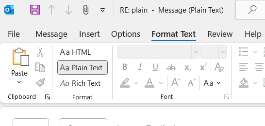 Outlook 2021 - Problem with formatting emails - Microsoft Q&A