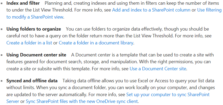 How to overcome the issue of threshold limit 5000 in SharePoint Online ...