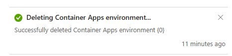 Delete container stuck in running state - Microsoft Q&A
