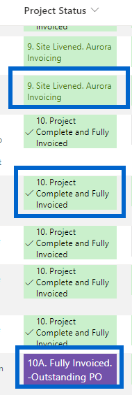 SharePoint list filter not showing all available options - Microsoft Q&A