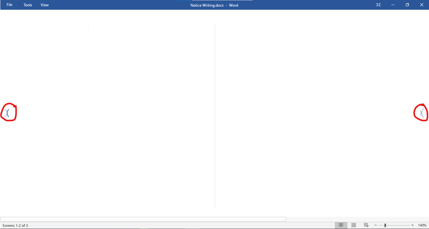 Buttons for next and previous page not displaying properly in Word 2019 ...