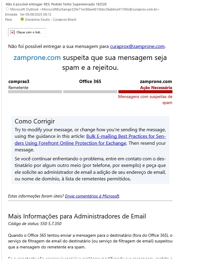 Erro Microsoft - Atendimento
