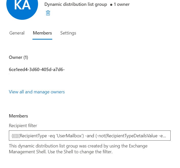 Outlook not expanding Dynamic Distribution Group - Microsoft Q&A
