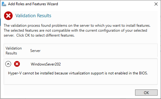 Hyper-v bugs