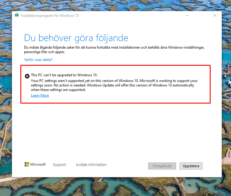 This PC can't be upgraded to Windows 10 - Windows Update & Microsoft ...