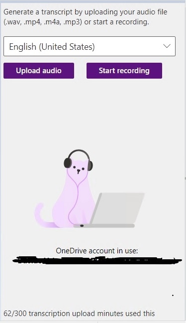 OneNote transcription limit - Microsoft Q&A