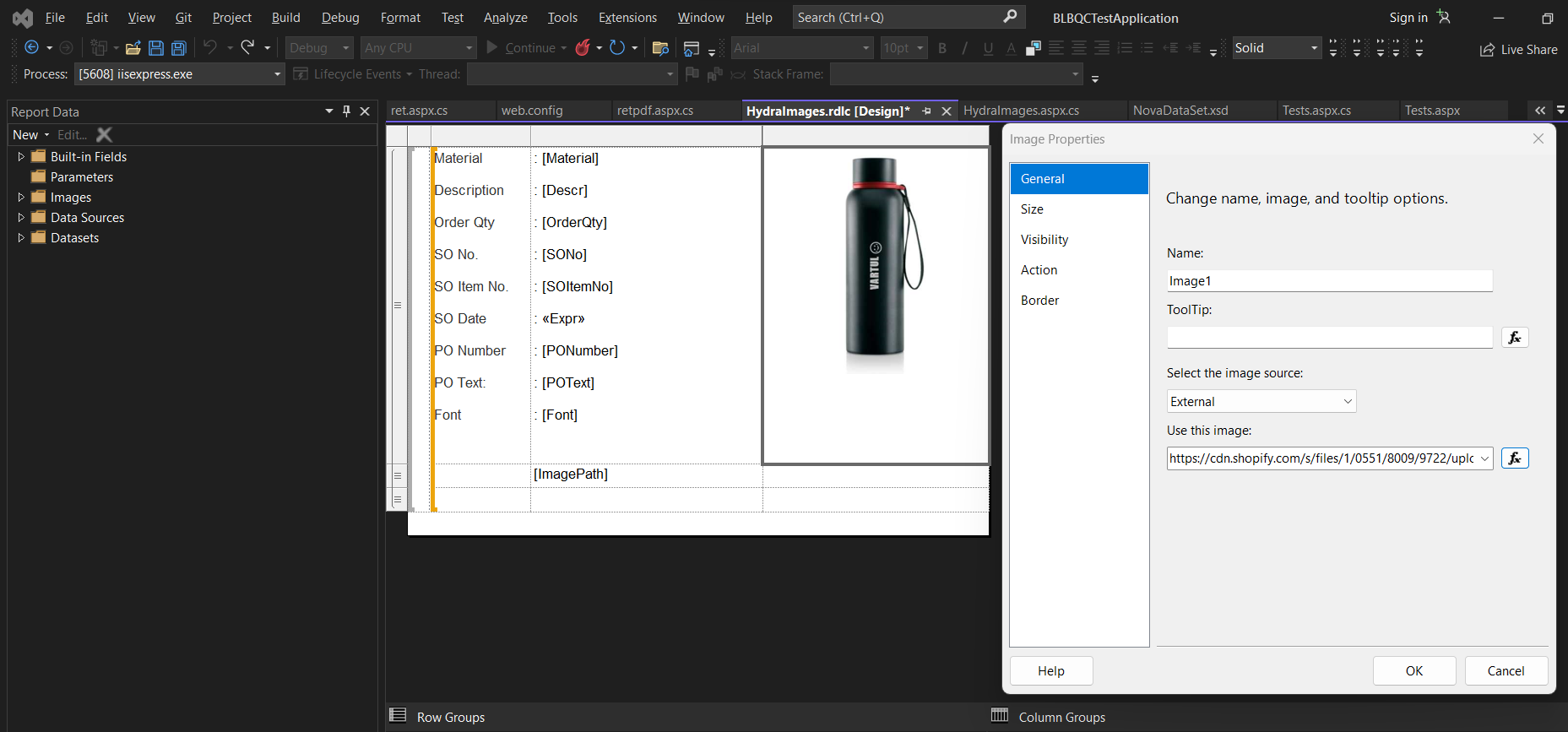 SSRS doesn't display external P display correctl Microsoft Q&A