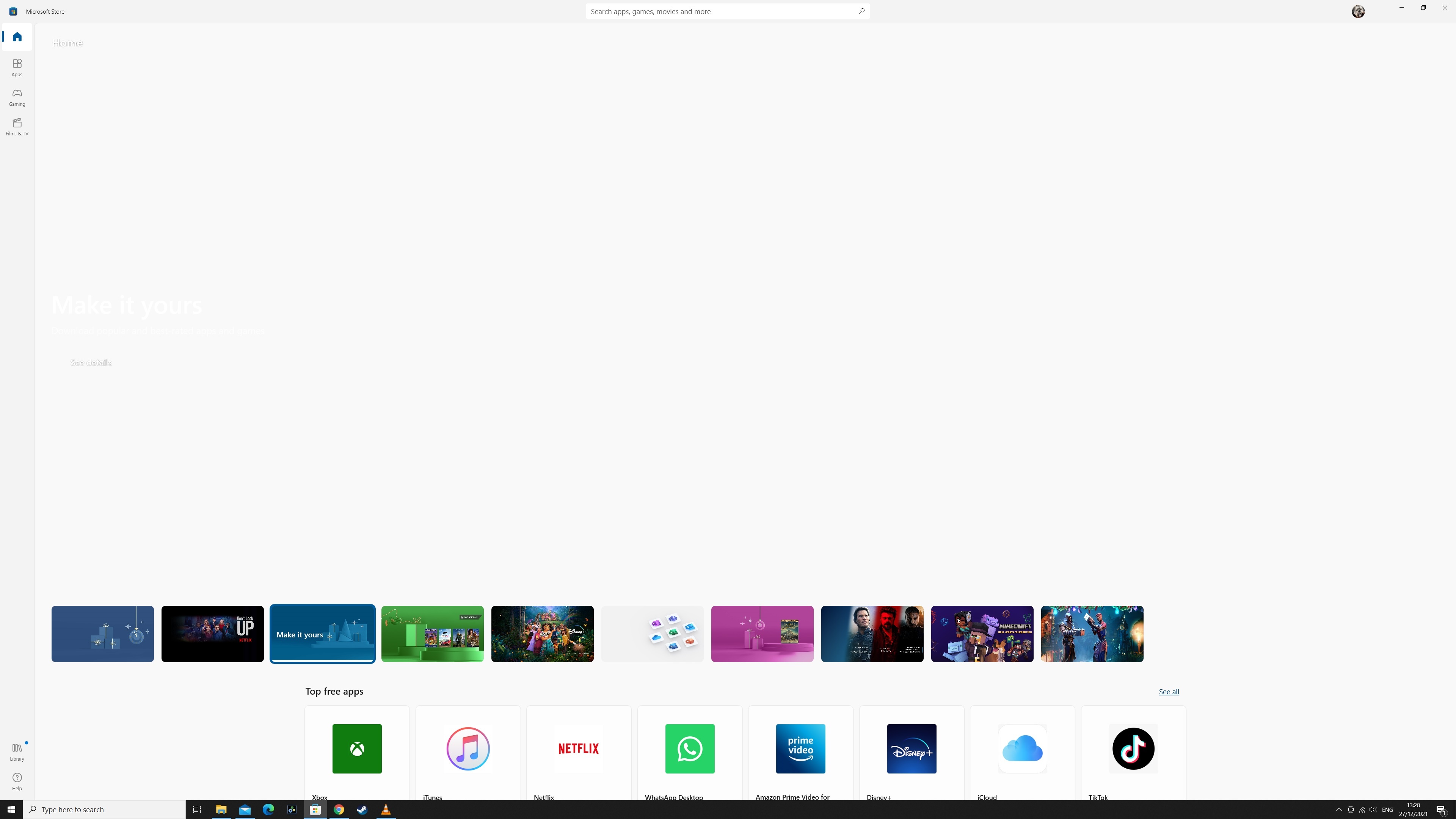 Microsoft Store looking very..... white and hard to see things ...