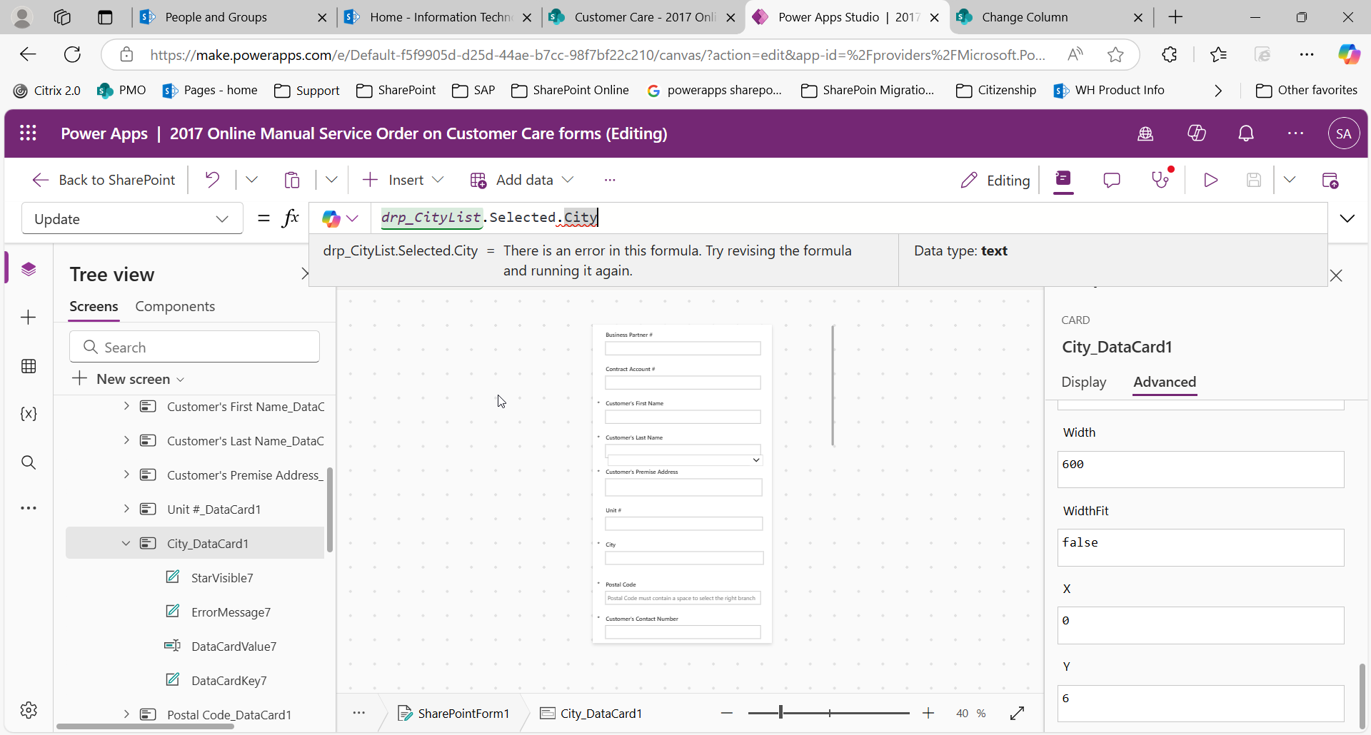 SharePoint online - PowerApps - Display relevant options while typing a ...