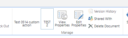 SharePoint Designer 2013 - Custom Action - Microsoft Q&A