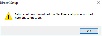 DirectX Install Failed - Microsoft Q&A