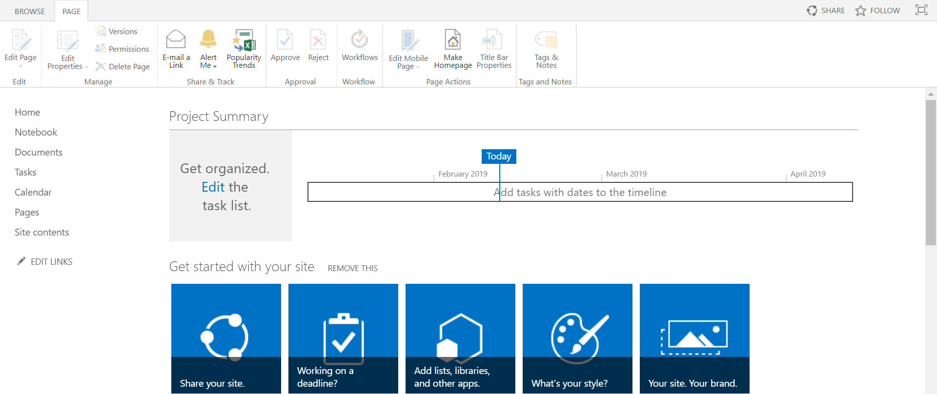 Unable to edit Sharepoint project subsite - Microsoft Q&A