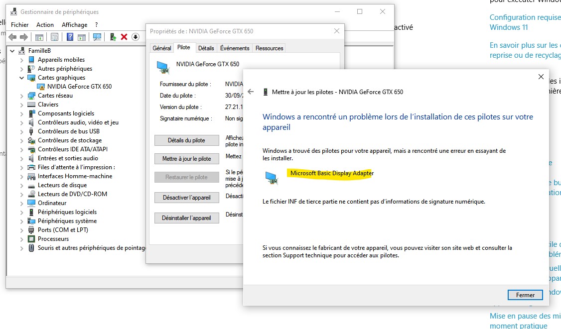 2026-03-21 Issue Windows Update, Nvidia, Screen resolution 03 - NVidia Driver update 02