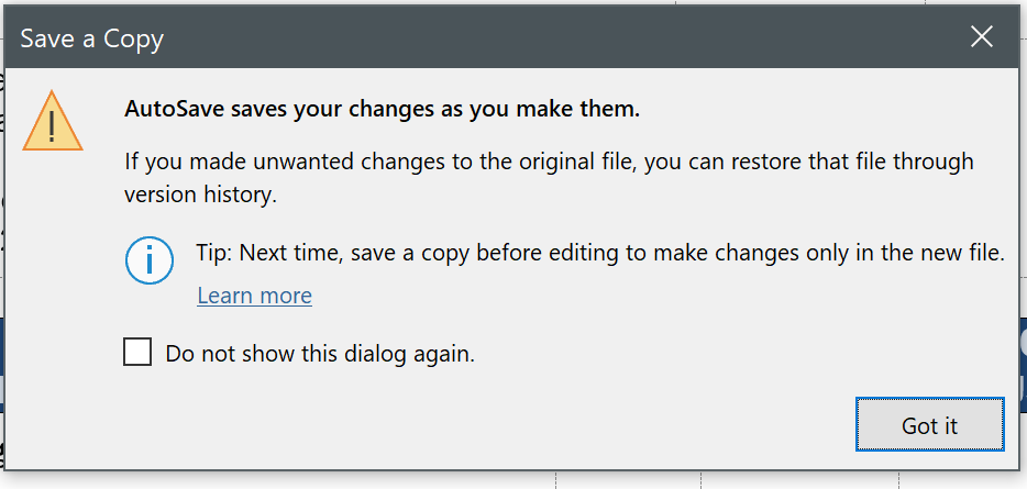 Save As/Auto-Save - Microsoft Q&A