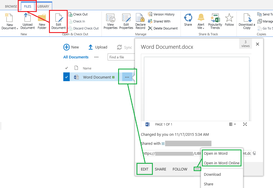 Document Information Panel & Quick Parts in Word Online does not work ...
