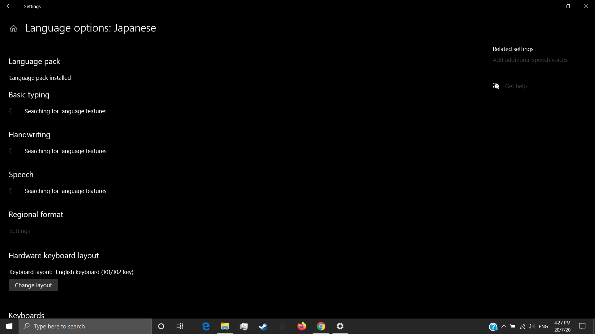 Unable to download language features - Microsoft Q&A