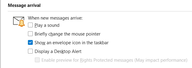 incoming-messages-are-not-leaving-an-envelope-icon-in-the-task-bar-when