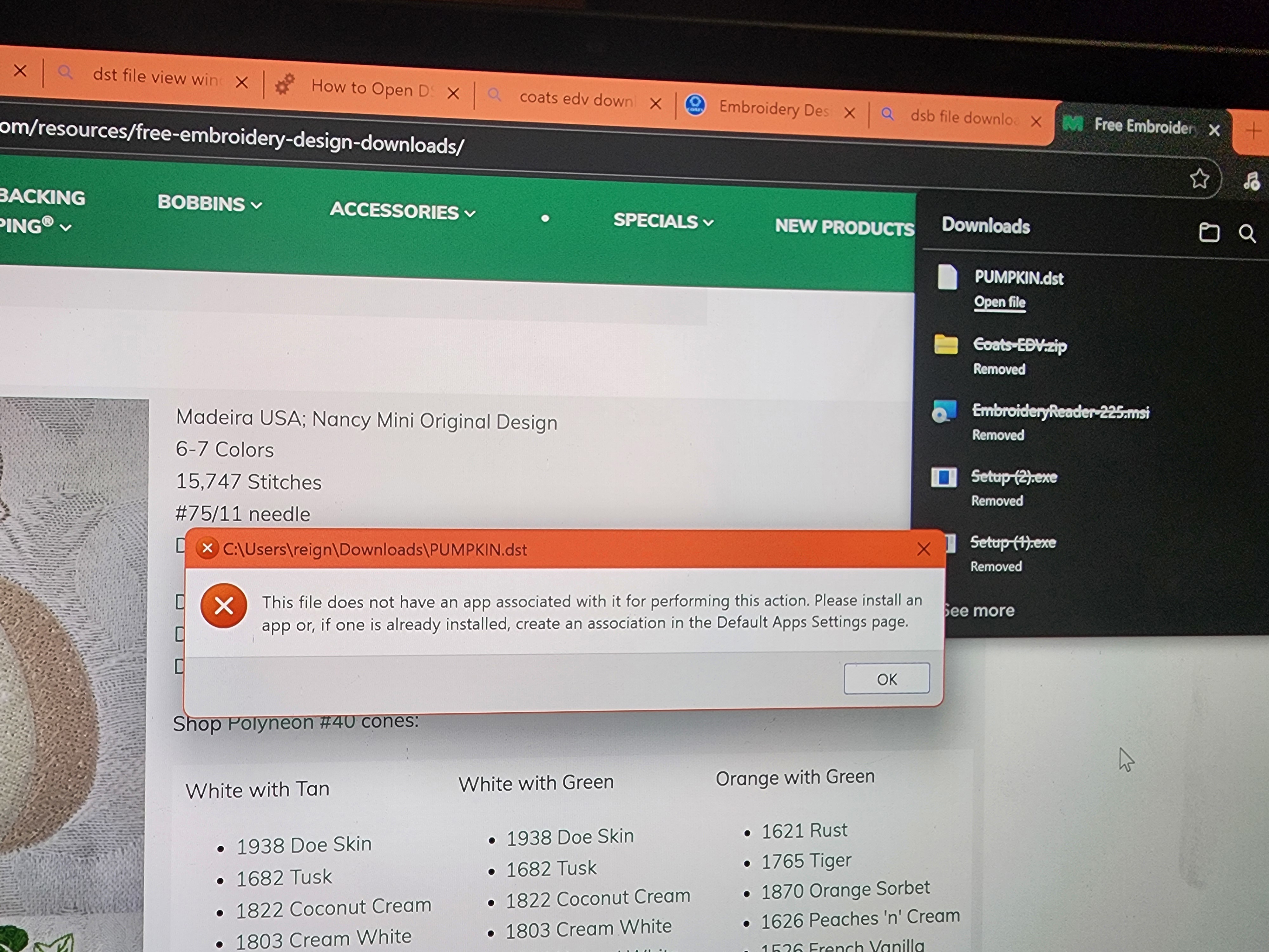 I can't download .svg files into my file explorer on windows 11 ...
