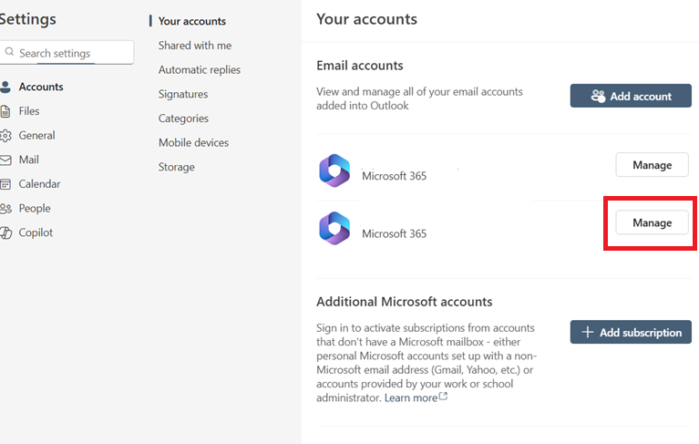 Issue with removing shared mailbox on New outlook - Microsoft Q&A
