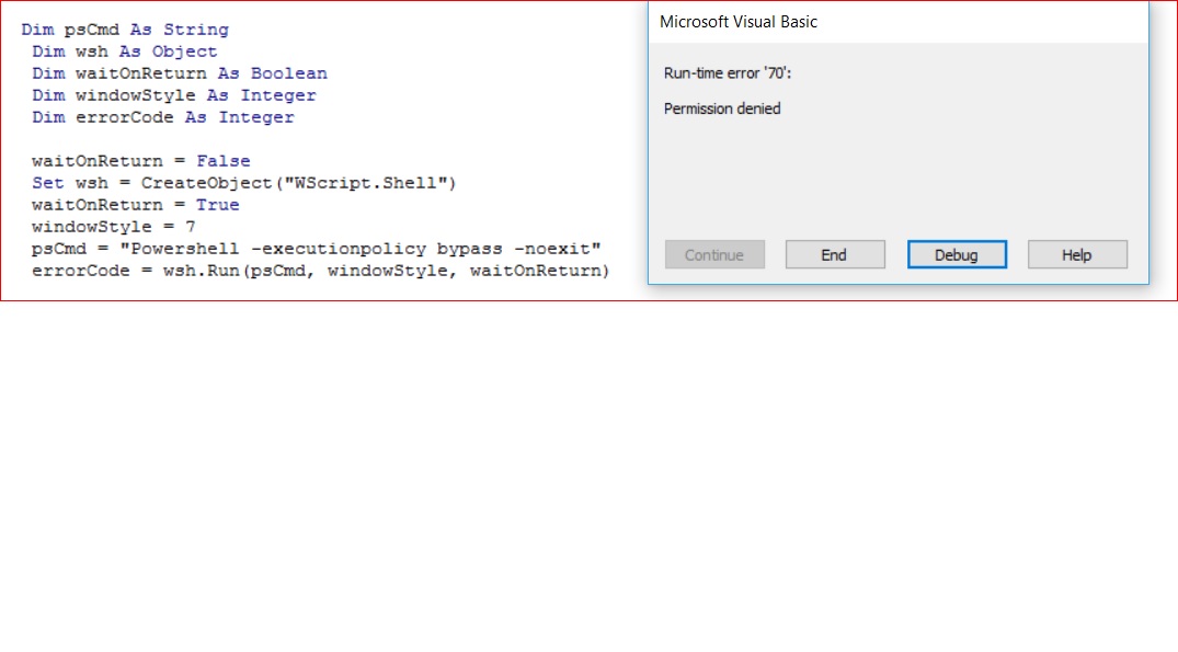Powershell not working in Excel VBA - Microsoft Q&A