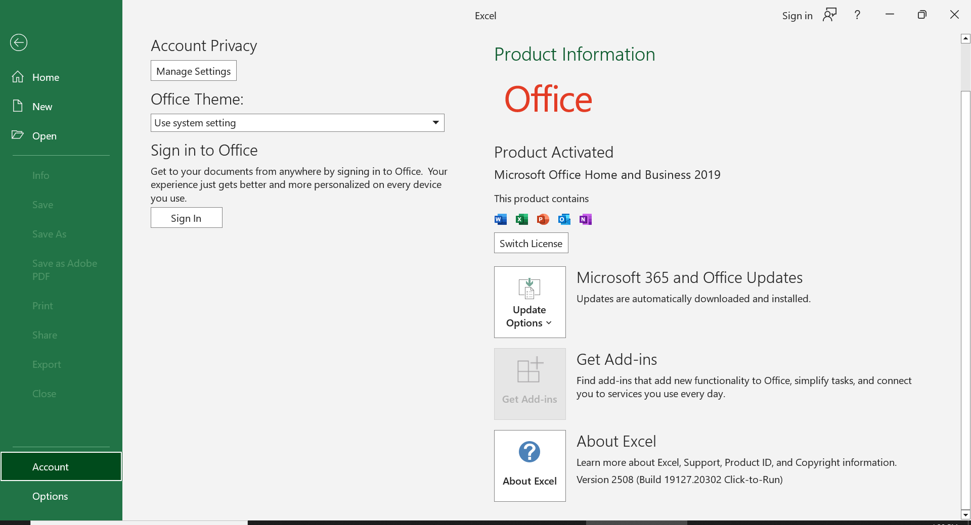 Activated but Sign In