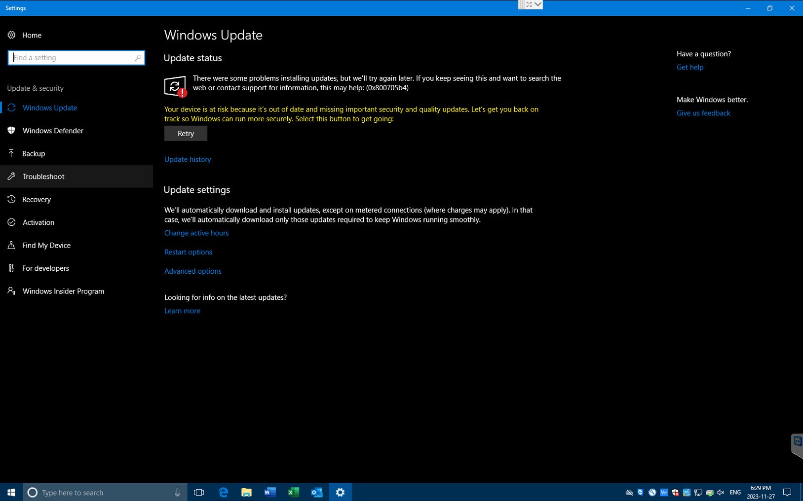 Can't update old version of Windows 10 - Microsoft Q&A
