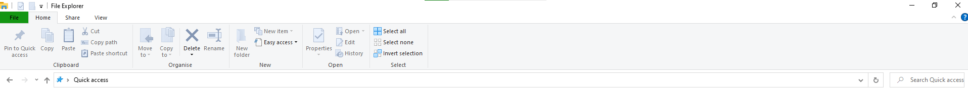 Files Explorer icons at top of screen all greyed out - Microsoft Q&A
