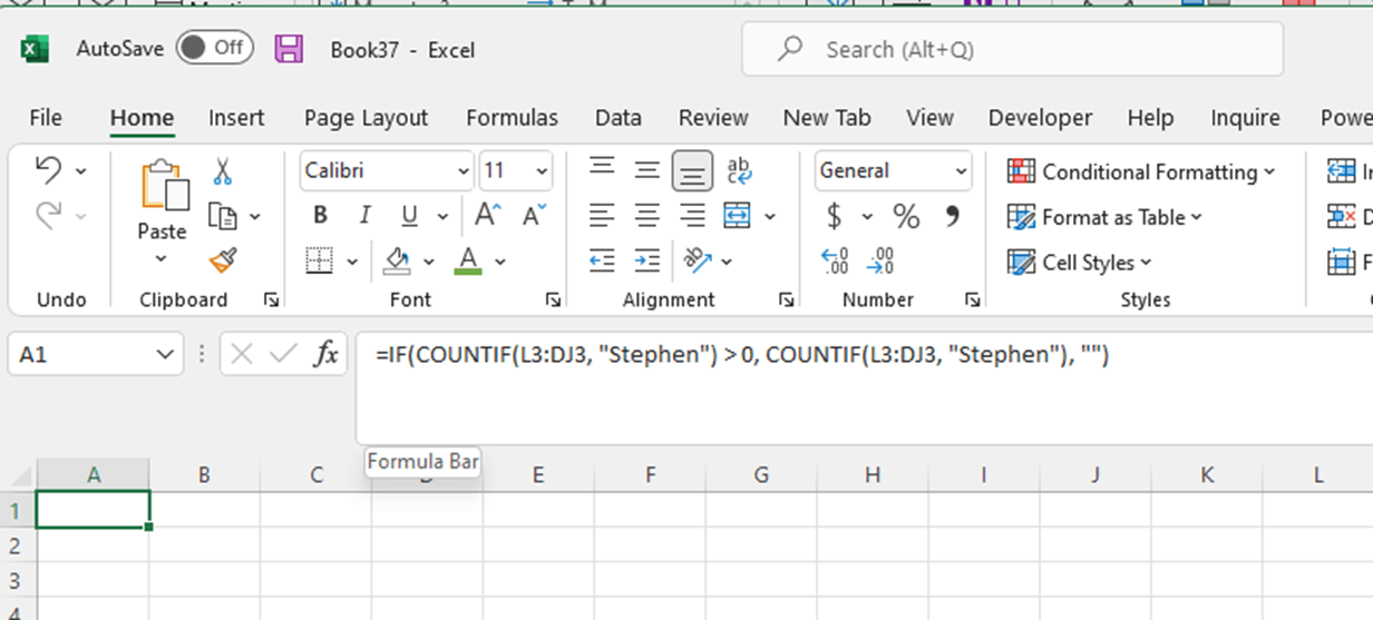 Combining formulas IF and COUNTIF - Microsoft Q&A
