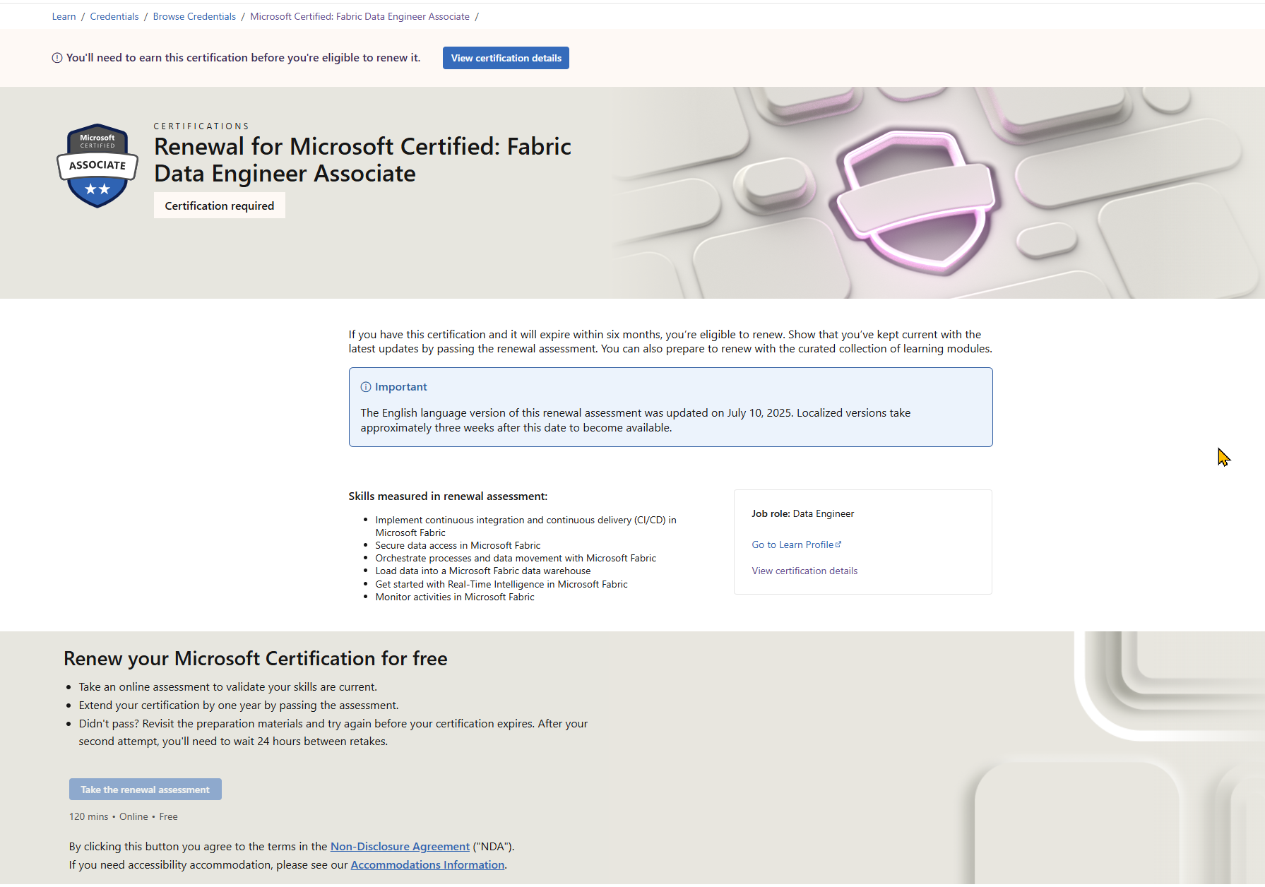 I cannot review my certification - Microsoft Q&A