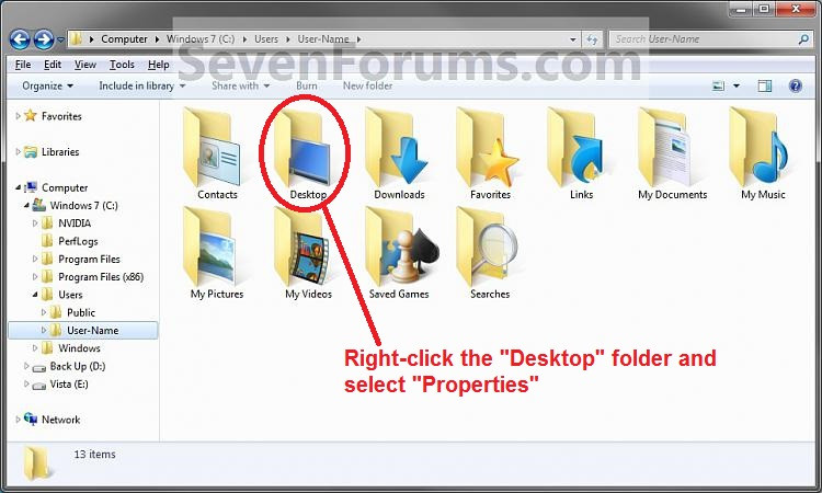 I moved one file from the DESKTOP folder in C to E drive but that file ...