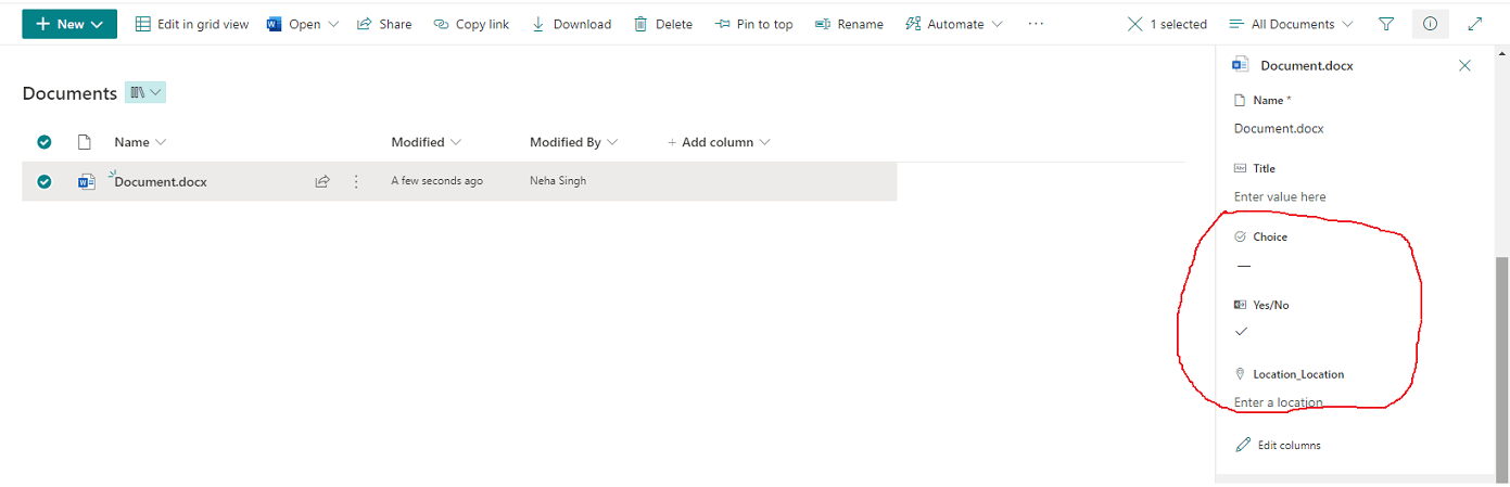 Issues with using Content Types for document templates - Microsoft Q&A