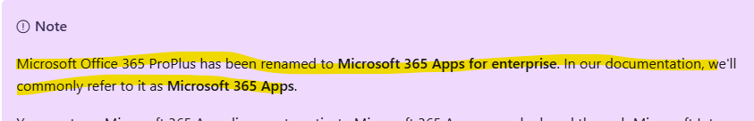 Is Office 365 ProPlus the Same as Microsoft 365 Apps for Enterprise instructions and verification workflow