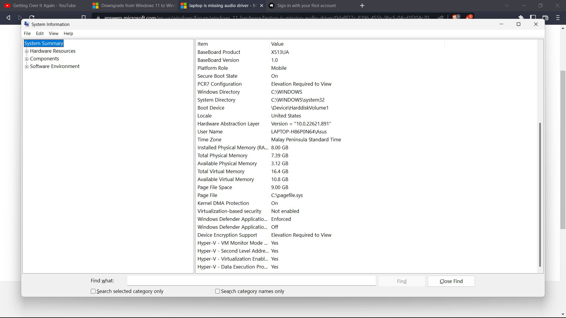 laptop is missing audio driver - Microsoft Q&A